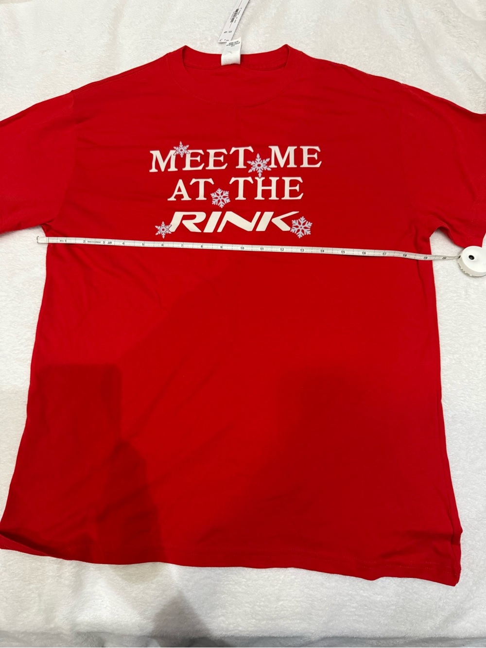 PINK Victoria's Secret Red 'Meet Me at the Rink' Graphic Tee